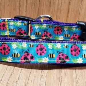 Collier Martingale Coccinelles pour Chien – Motif Lady Bugs