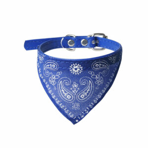 Bandana Premium pour Chien – Bleu Paisley