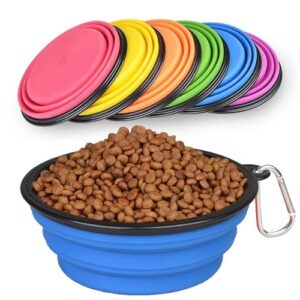 Bol Pliable Silicone de Voyage – Gamelle Portable Chien