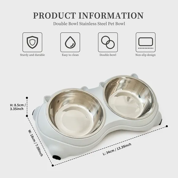 Gamelle Macaron Rose Premium - Acier Inoxydable Chien – Image 5