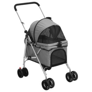 Poussette Chien Premium - Taille L (Pliable, Confort Maximal)