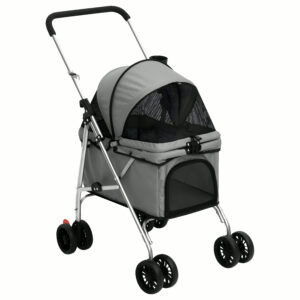 Poussette Chien Premium - Taille L (Pliable, Confort Maximal) — Édition Limitée numérotée — accessoire premium pour chien, LuxDog