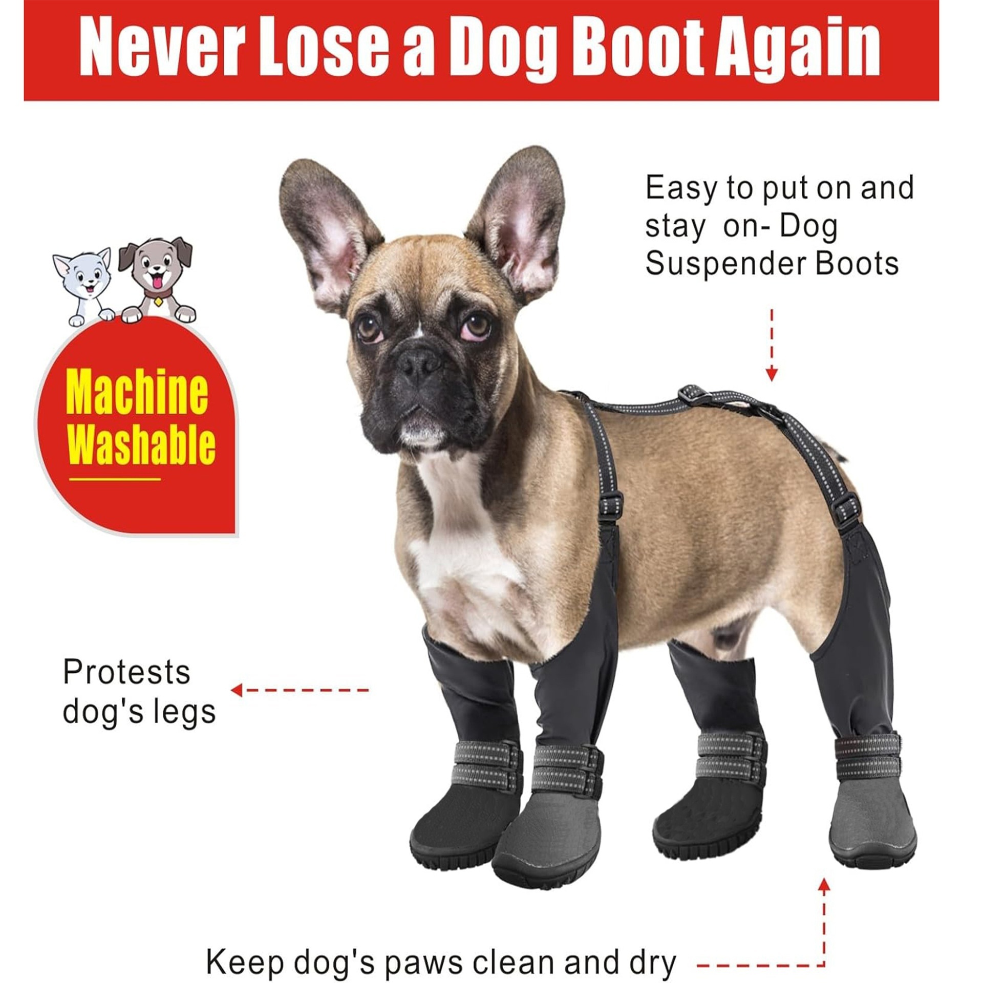 Bottines Premium pour Chien - Confort & Protection