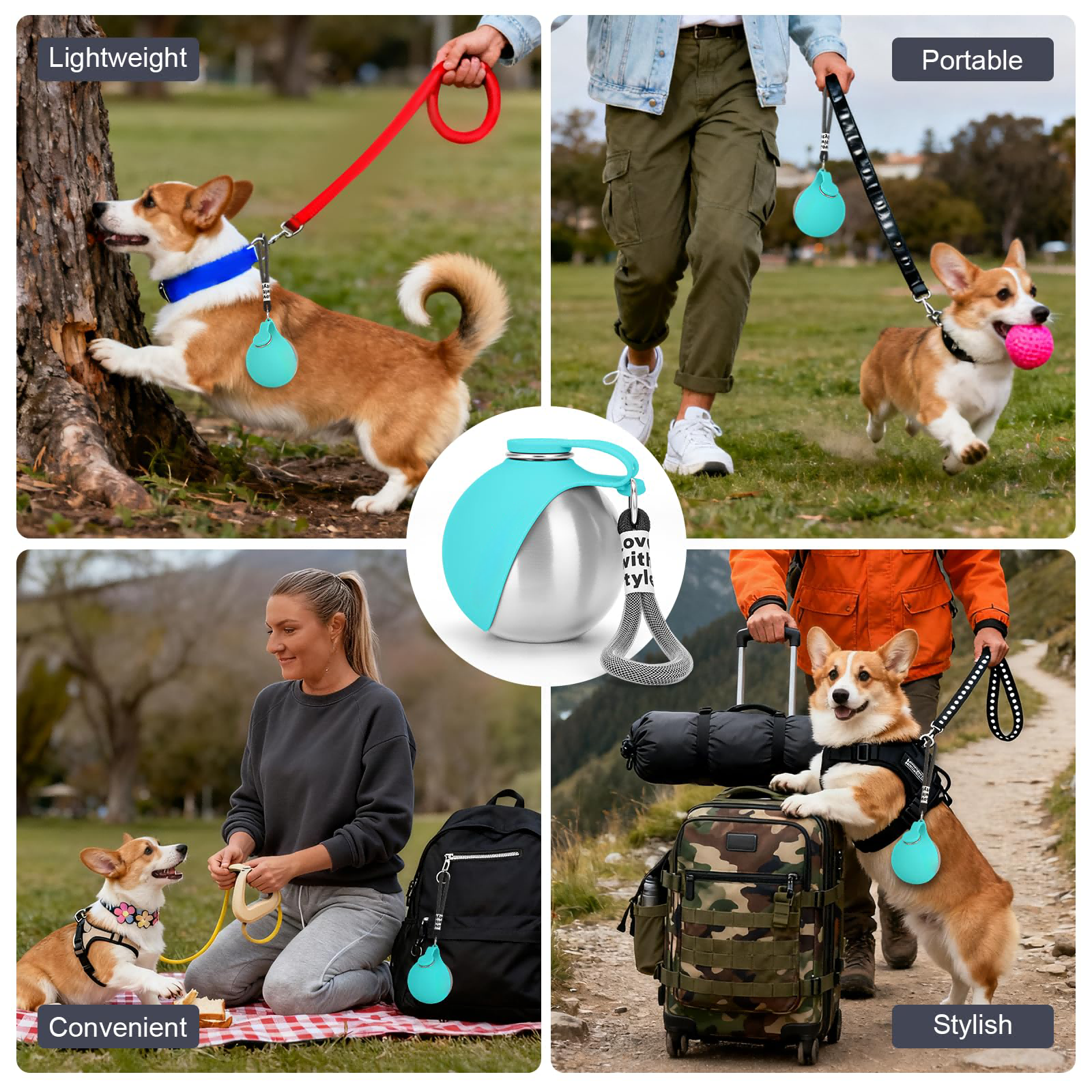 Gourde Portable Premium Chien - 300ml Inox – Image 4