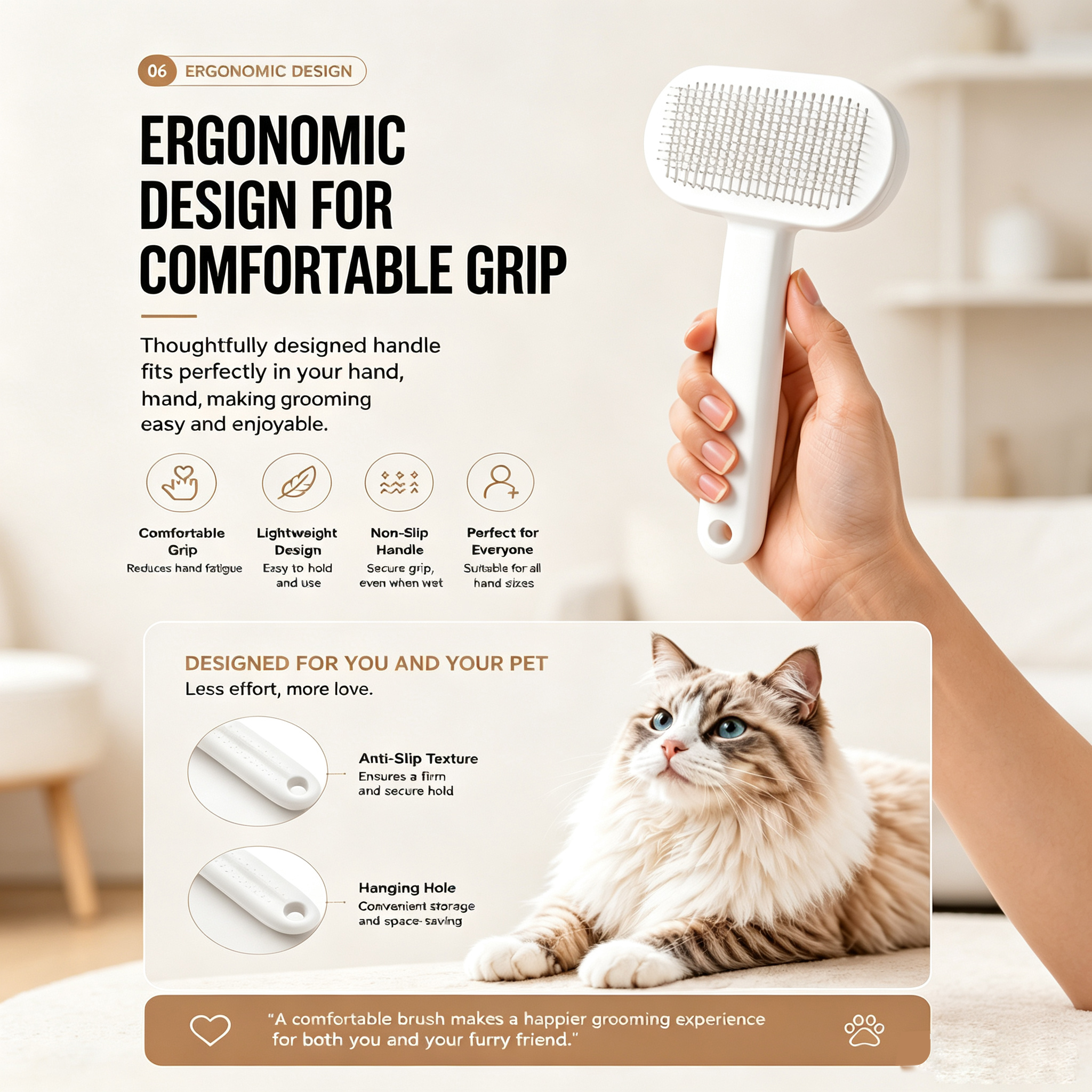 Brosse Anti-Mue Auto-Nettoyante – Toilettage en Un Clic – Image 5