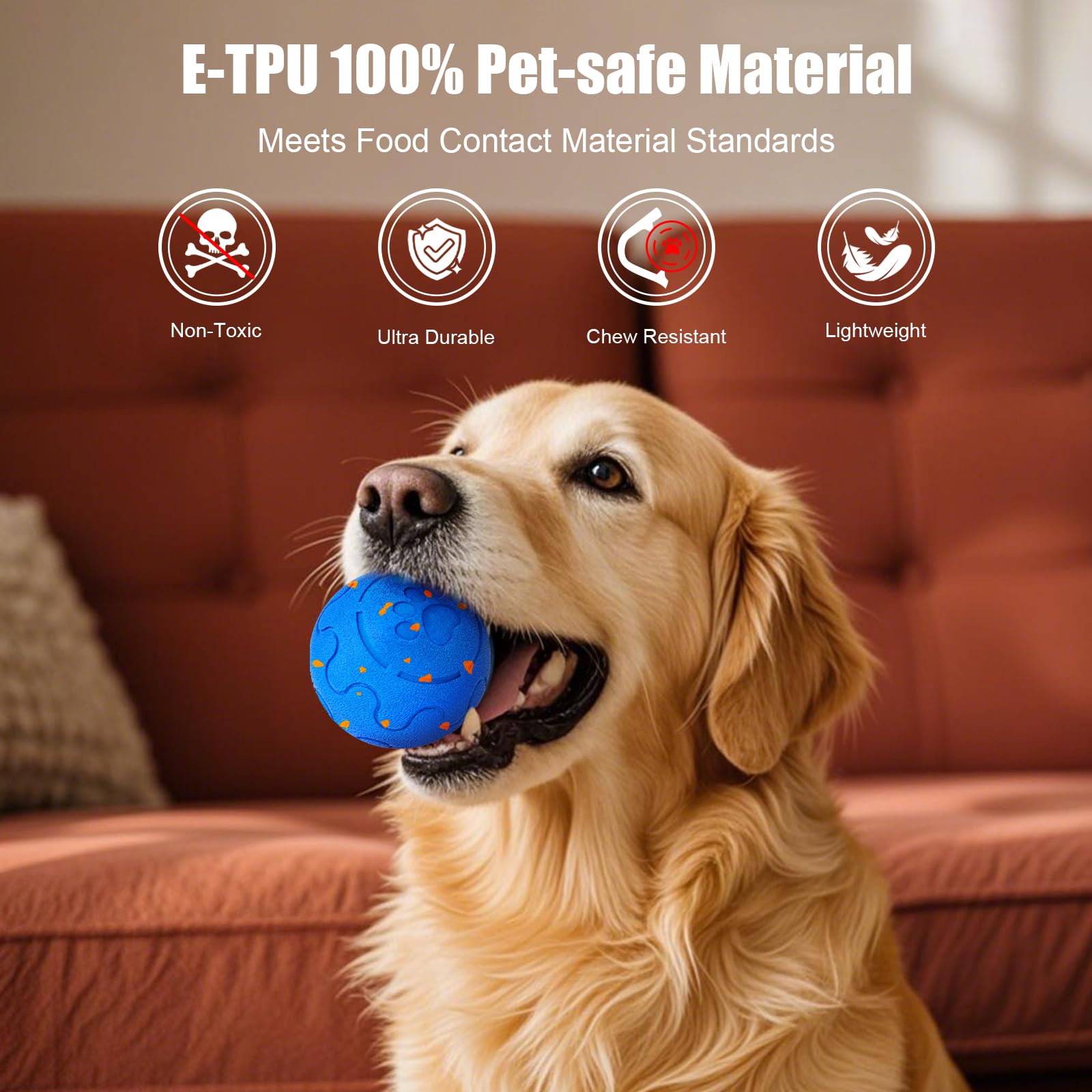 Balle Interactive Auto-Mouvante Rechargeable – Image 2
