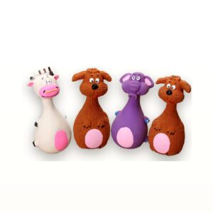 Pack 4 Jouets Mâcheurs Sonores